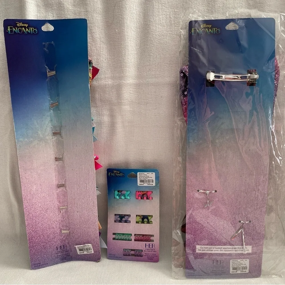 NWT Clair's Disney Encanto Hair Accessories Bundle